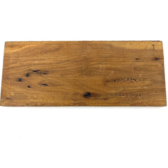 Hand Carved Wood Canvasback Duck Mallard Plaque 14" x 6" Signed & Dated - Picture 2 of 5